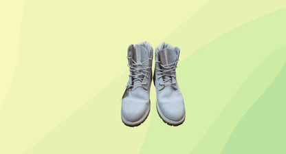 Timberland Embossed Floral Boots - US 8 - White