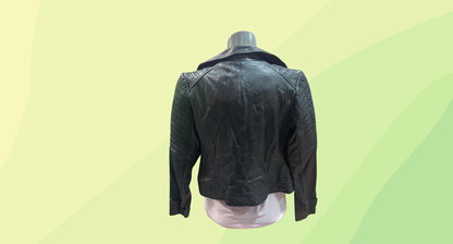ASOS Leather Jacket - Size 6 - Black
