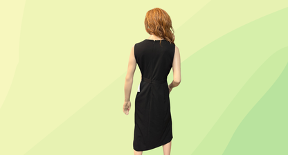 Calvin Klein Buttoned Front Dress RRP $139 - Size 14 - Black