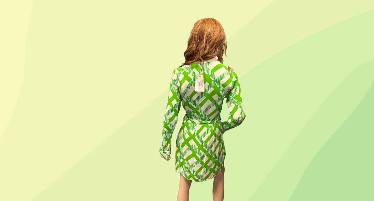 Never Fully Dressed Jasmine Mini Dress - M - Green