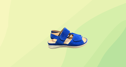 Hartjes Breeze 2 Romer Strap Suede Sandals - Size 41 - Blue