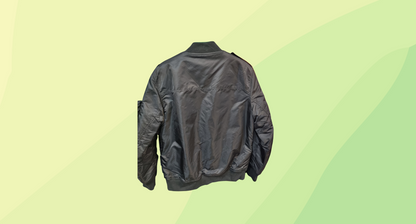 Saint Morta Mens Staten Nylon Bomber Jacket - M - Black