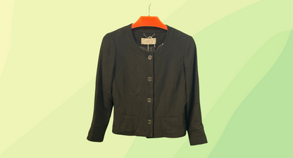 Jigsaw Wool Jacket - Size 8 - Black