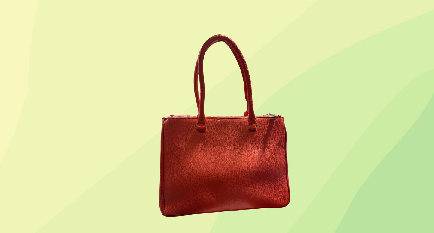 David Lawrence Leather Handbag - Salmon