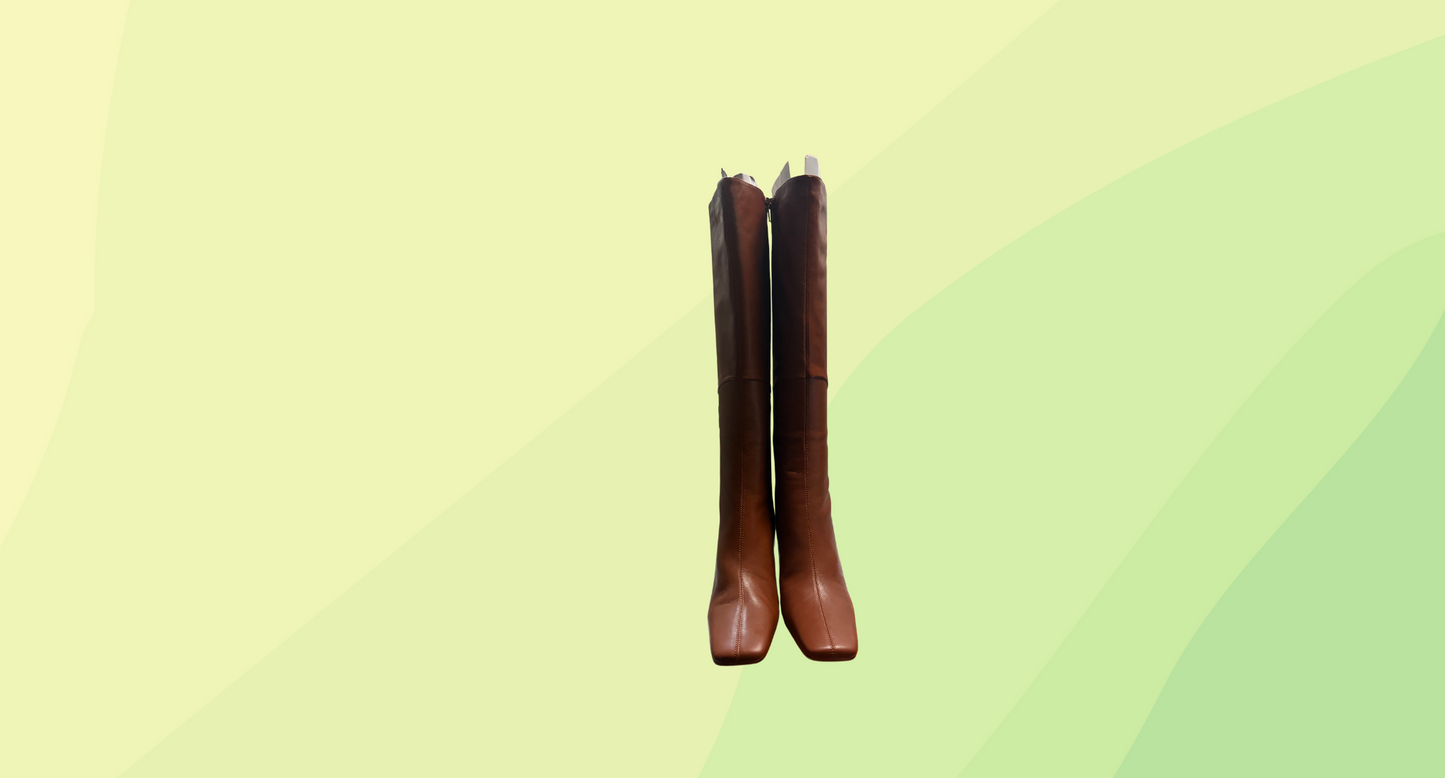 Tony Bianco Fantasy Long Boots - Size 8.5 - Rust Venice