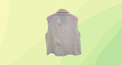 Rodney Clark Linen Blouse - Size 18 - Lemon