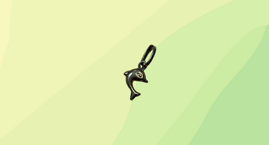 Gold (375) Dolphin Pendant - 1.5cm