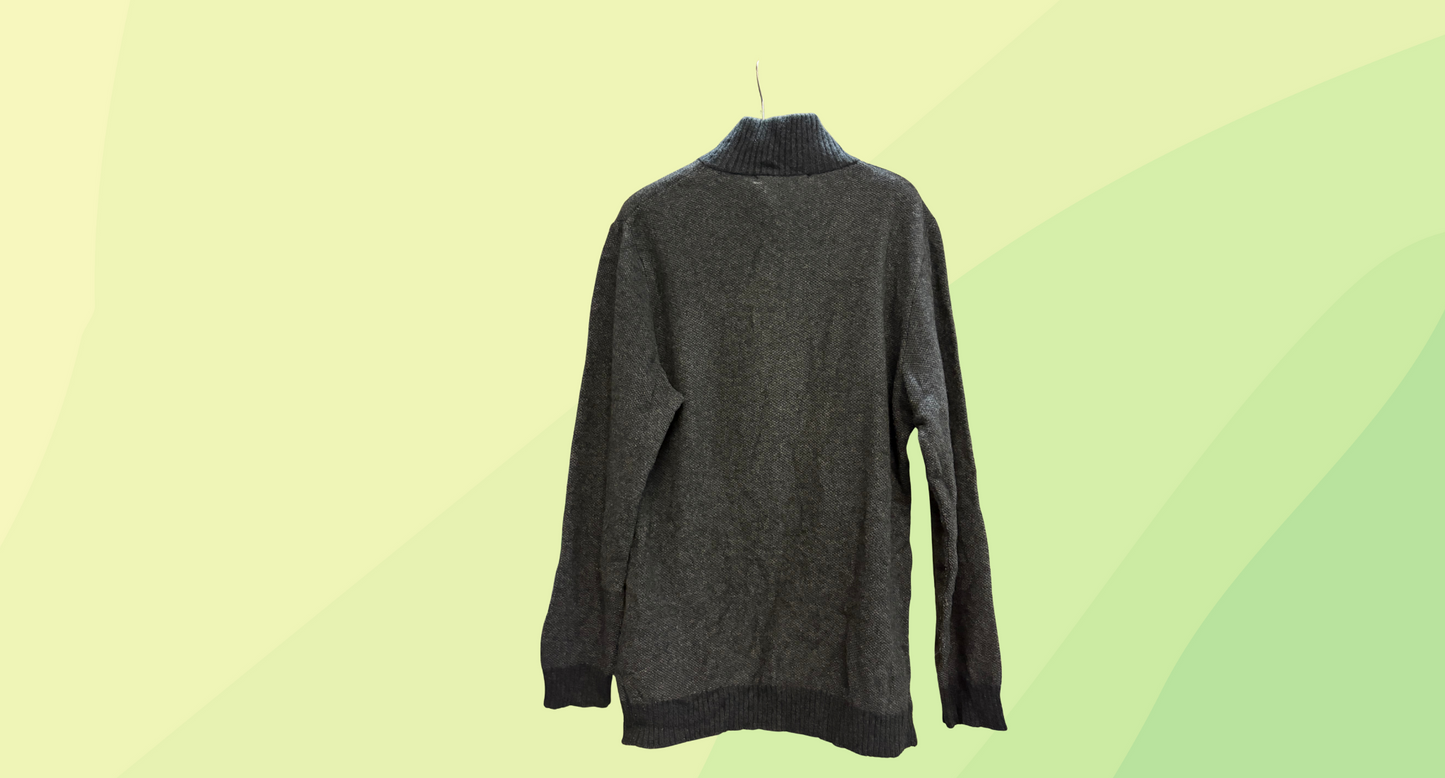 Native World Mens Knit Pullover - XL - Dark Grey
