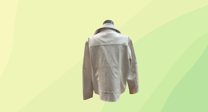 W Lane Rugged Up Wall Bead Jacket RRP $169.99 - Size 14 - White