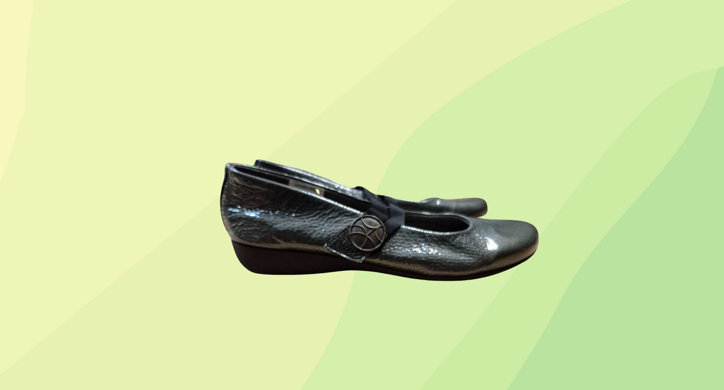 Hirica Nina Leon Ballet Flats - Size 39.5 - Grey