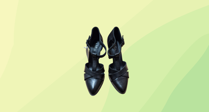Wittner Wilde Court Shoe - Size 37 - Black Nappa