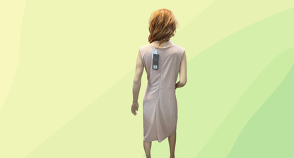 Liz Jordan After Dark Side Knot Dress RRP $199.99 - Size 16 - Hushed Violet