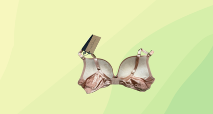 Pleasure State Sensuale Silk Push Up Plunge Bra RRP $179.95 - Size 12D - Dusty Pink