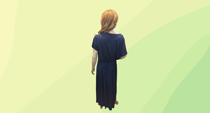 Dorothy Perkins Curve Dress - Size 22 - Navy