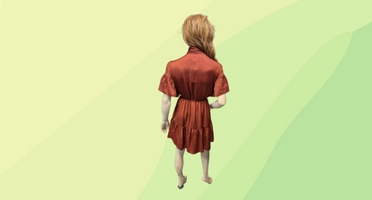 Oxford Boston Spice Dress - Size 10 - Spice