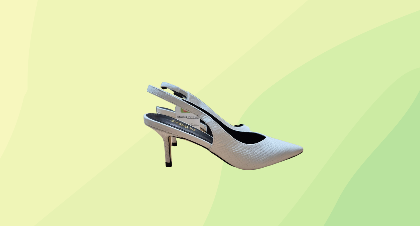Siren Snake Leather RRP $179.95 - US 6.5 - Chalk White