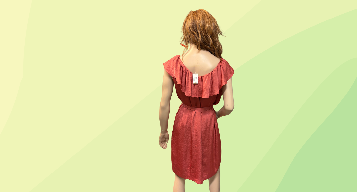 Jacqui E Dress RRP $139.95 - Size 14 - Rust
