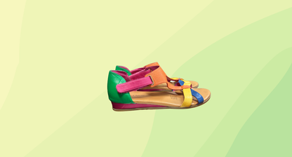 Django & Juliette Hayzel Bright Multi Sandals RRP $179.95 - Size 39 - Multi