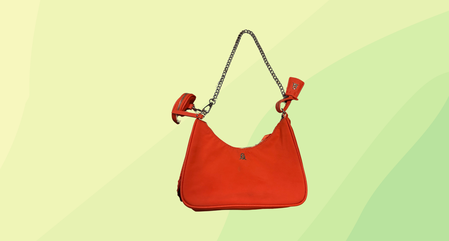 Steve Madden Crossbody Bag w/Matching Coin Purse - Orange