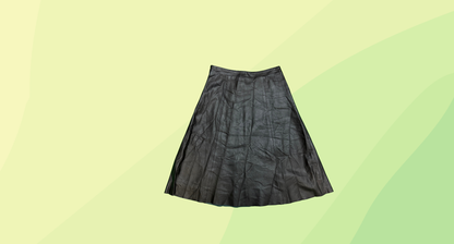 RM Williams Leather Skirt - Size 8 - Black