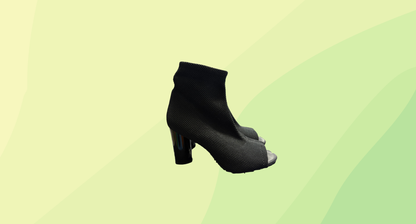 Wittner Knit Opentoe Boots - Size 36 - Black
