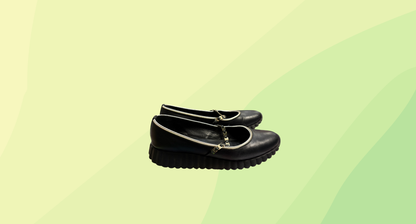 Salvatore Ferragamo Nero Nappa Calf Sandy Shoes - Size 8 - Black