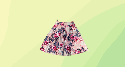 Review Boutique Floral Skirt RRP $189.99 - Size 10 - Pink