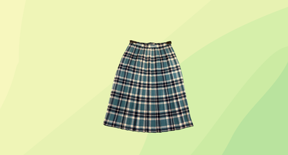 Clan Acric Womens Kilt - Size 16 - Blue Tartan