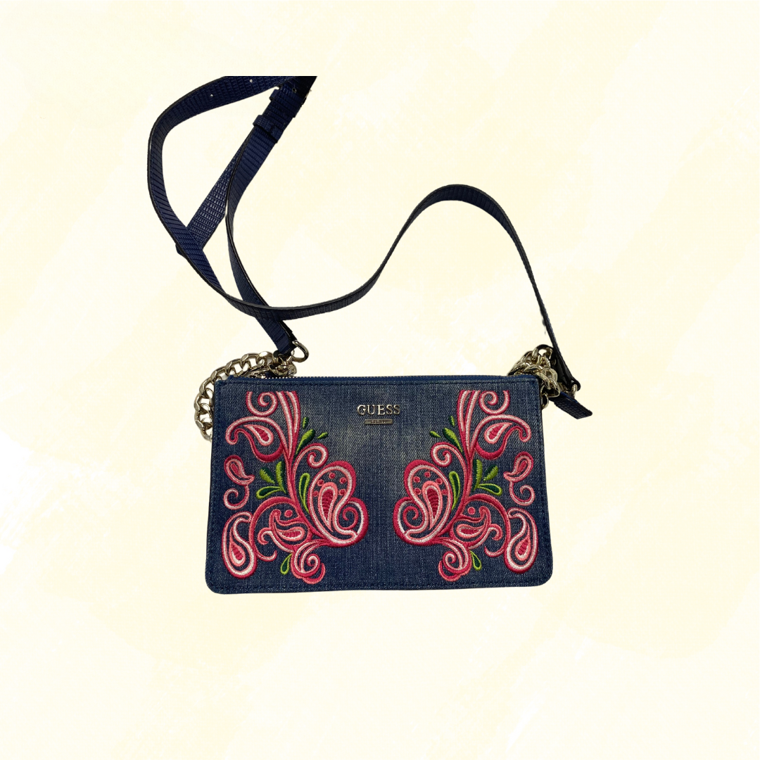 Guess Small Bag - Denim Floral