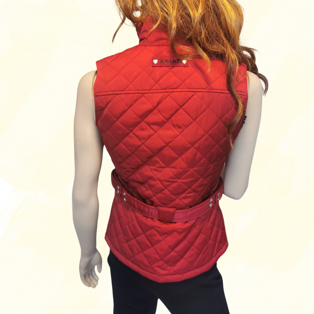 Ariat Ladies Vest - S - Red