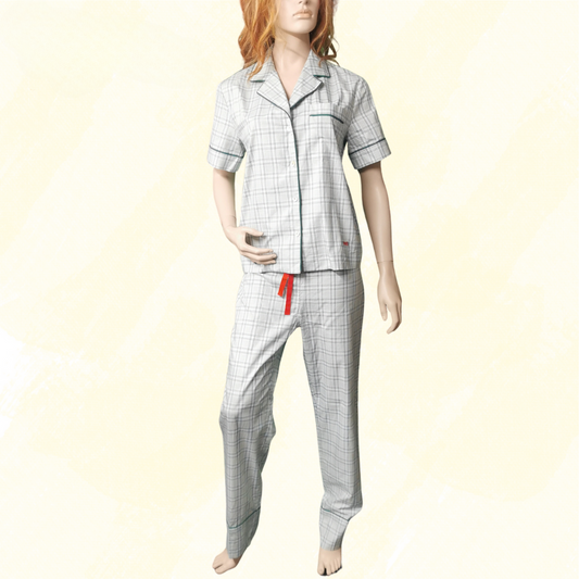 VVB Pajama set - Size S - checkered pattern