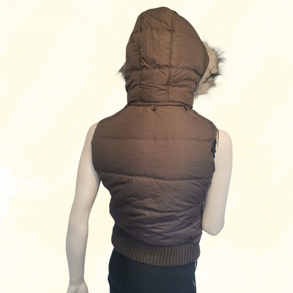 Abercrombie & Fitch Ladies Vest RRP $118 - M - Brown