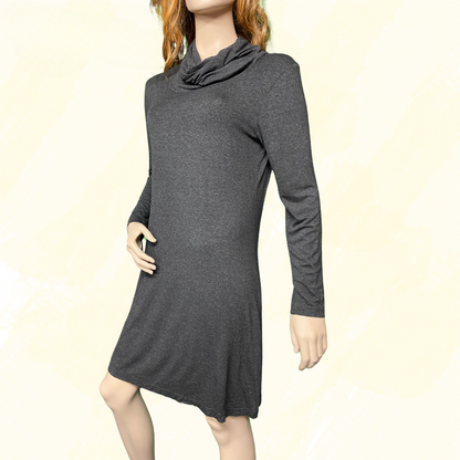 Veducci T-Shirt Dress, long sleeve - Gray - 12