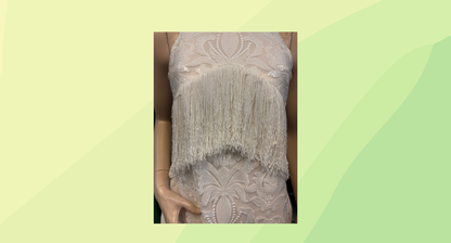 Carla Zampatti Fringe Dress - Size 10 - White