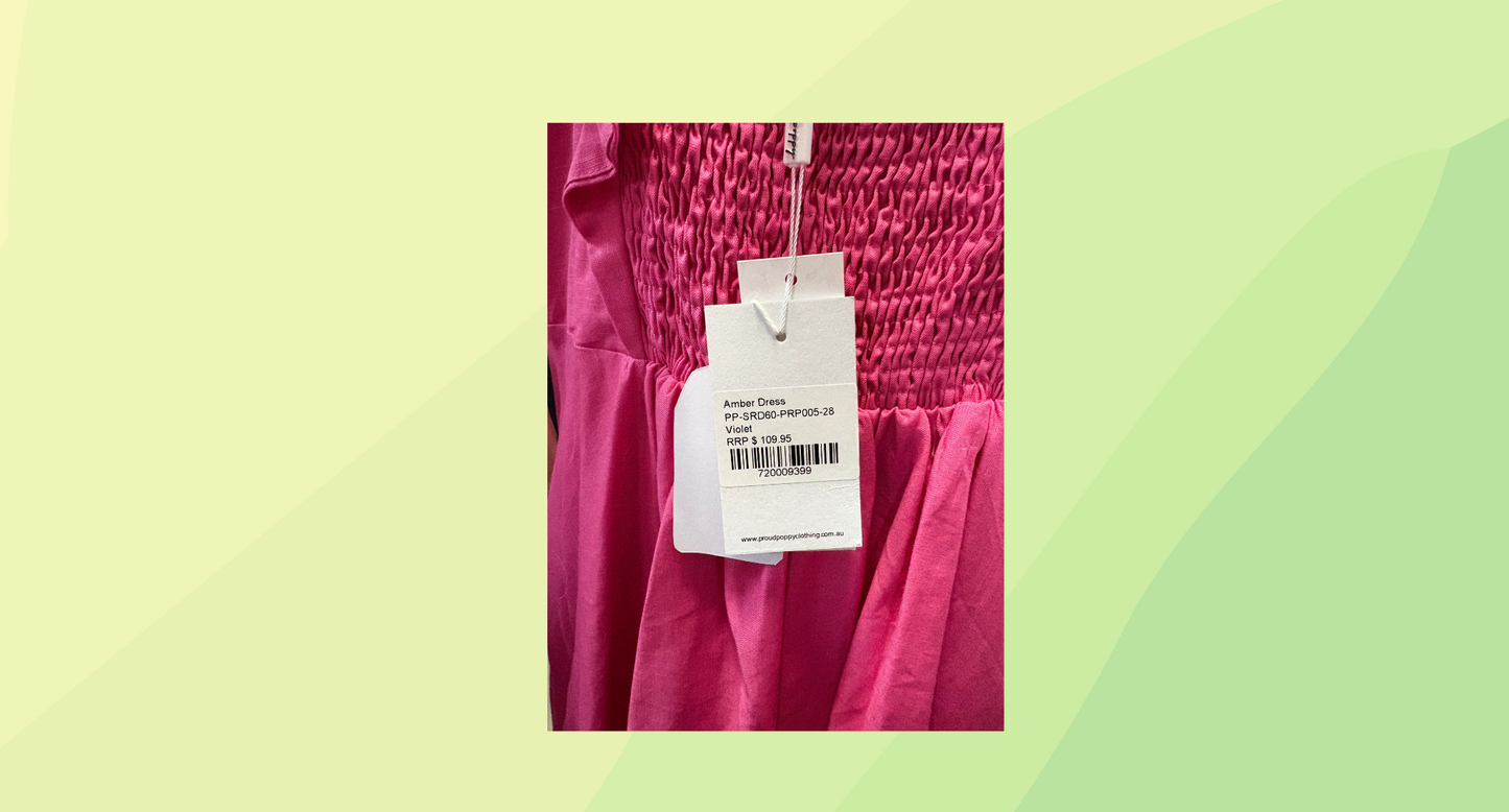 Proud Poppy Amber Dress RRP $109.95 - Size 28 - Violet