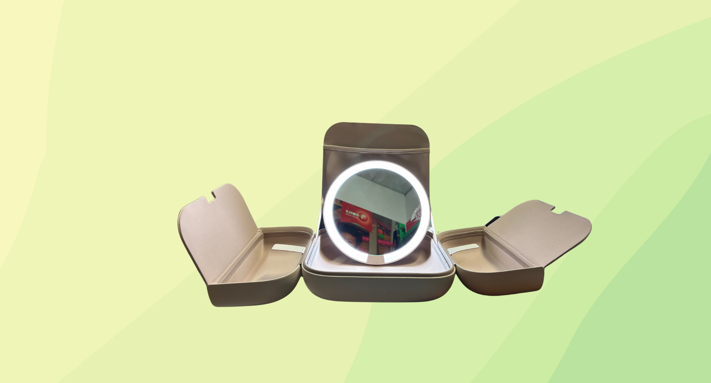 Amiro M2 LumoCube Portable LED Makeup Mirror - Cream