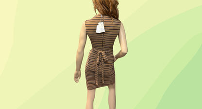Fresh Soul Frappe Dress RRP $129.95 - Size 8 - Stripe