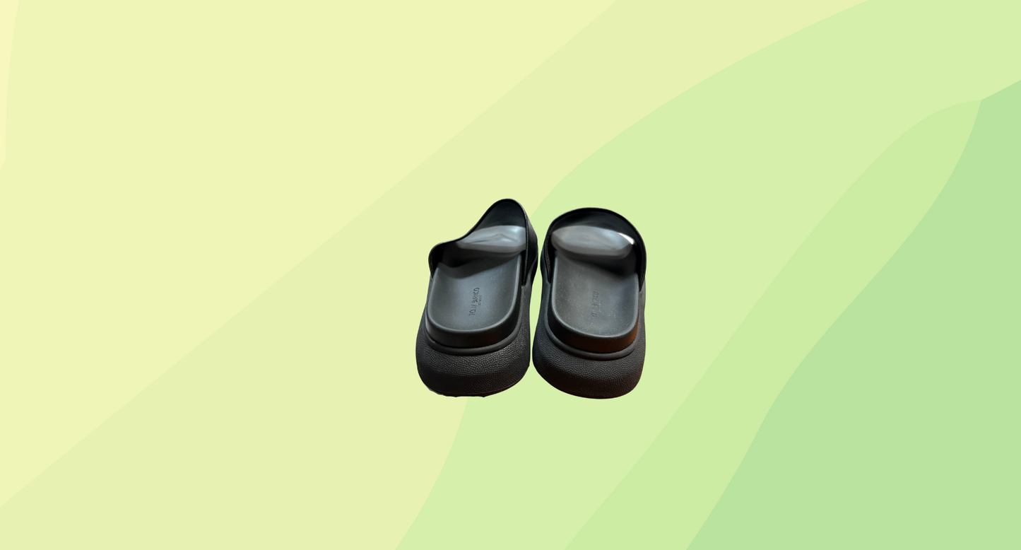 Tony Bianco Nappa Slides - Size 7 - Black