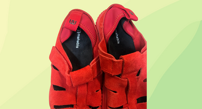 Mahabis Suede Sandal - Size 39 - Red