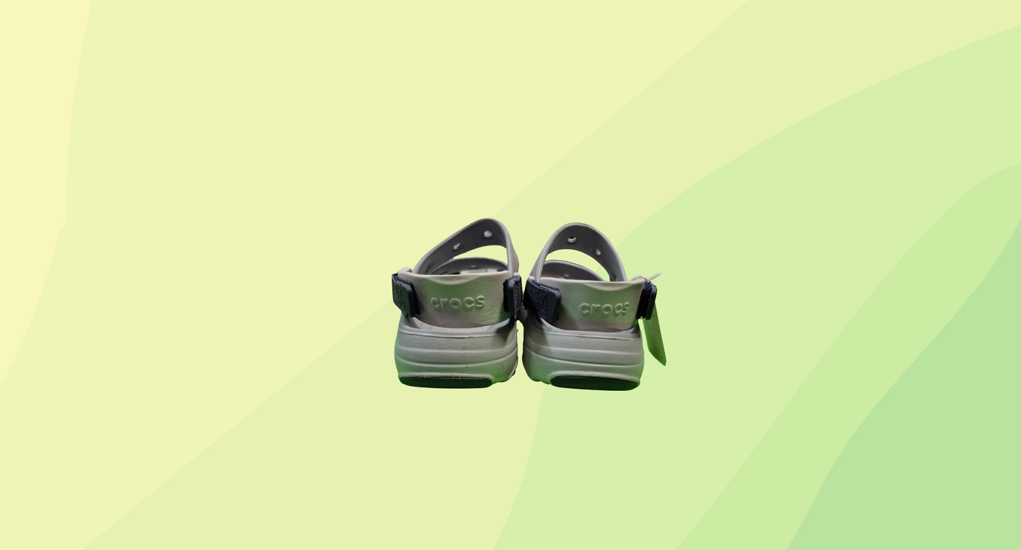Crocs Classic Mens All Terrain Sandals - Size 10 - Grey