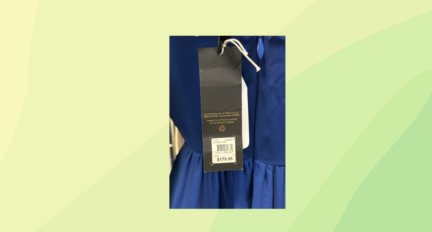 Collection Maxi Dress RRP $179.95 - Size 8 - Cobalt