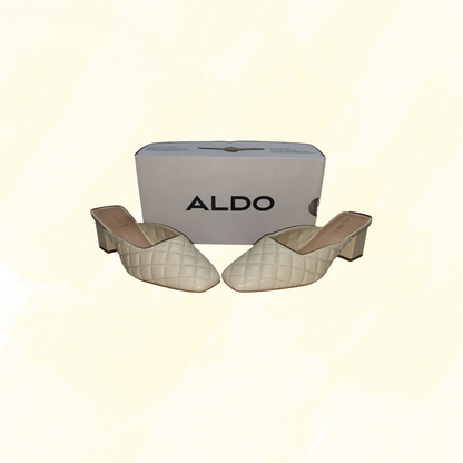 Aldo Drenna Quilted Mules - Other White	- 9