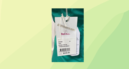 Kookai Poplin Strapless Dress RRP $240 - Size 34 - Teal