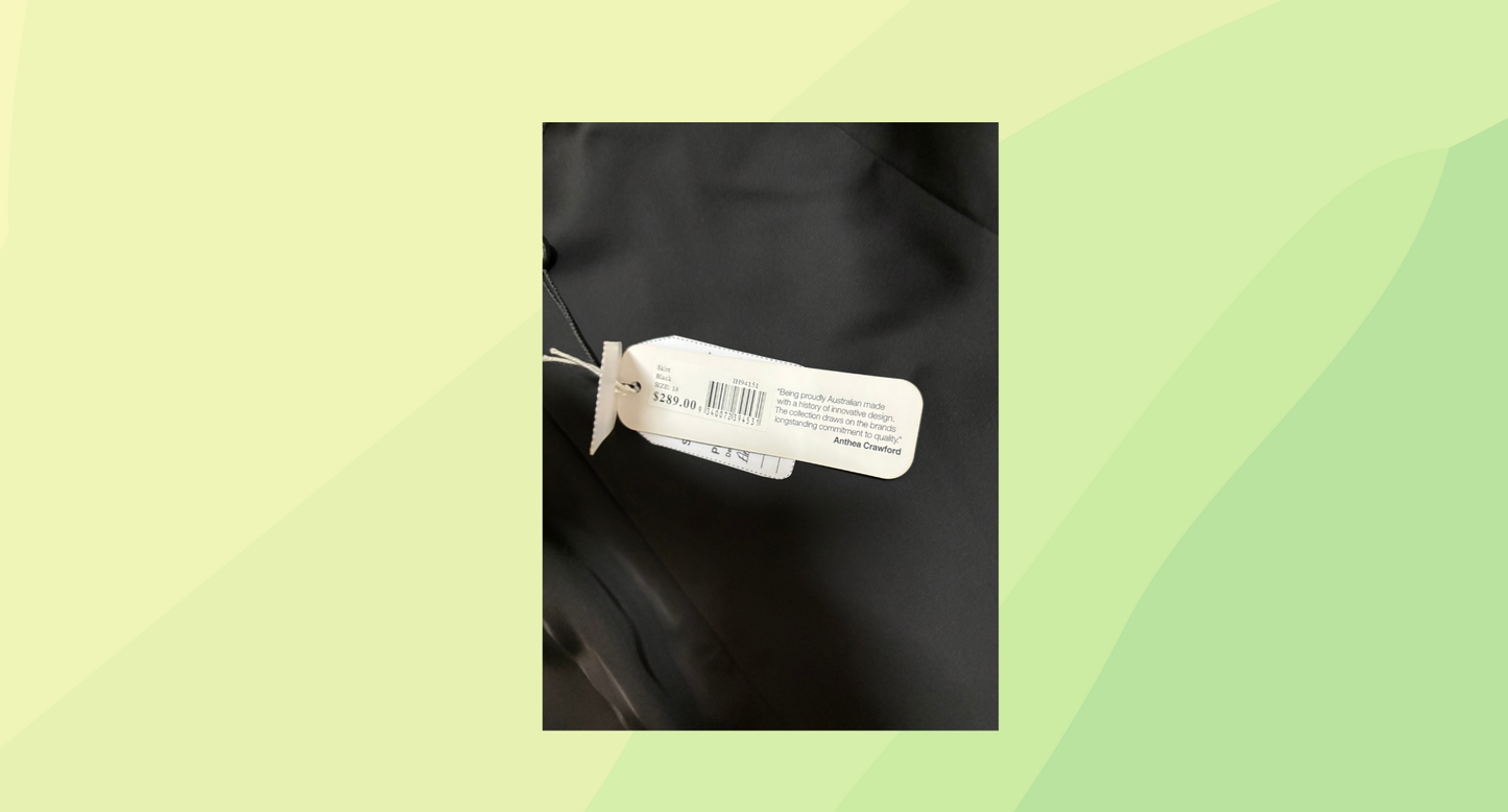 Anthea Crawford Skirt RRP $289 - Size 18 - Black