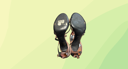 Hugo Boss Criss Cross Heels - Size 39 - Pink Leather