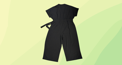 City Chic Button Sassy Jumpsuit RRP $129.95 - XXL - Black