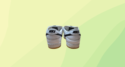 Nike SB Dunk Low Sneaker - Size 12 - White/Black/Gum