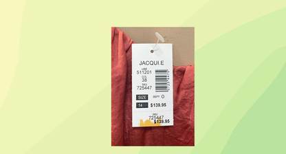 Jacqui E Dress RRP $139.95 - Size 14 - Rust