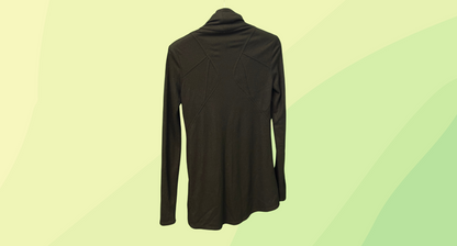 Helmut Lang Wool Asymmetric Zip Jumper - Size P - Black
