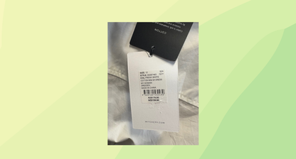 Witchery Cotton Mini Shirt Dress RRP $179 - Size 10 - Fresh White